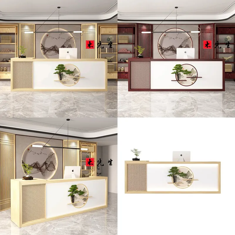 Wellness Spa With Hotel - Стойка ресепшн из массива дерева в